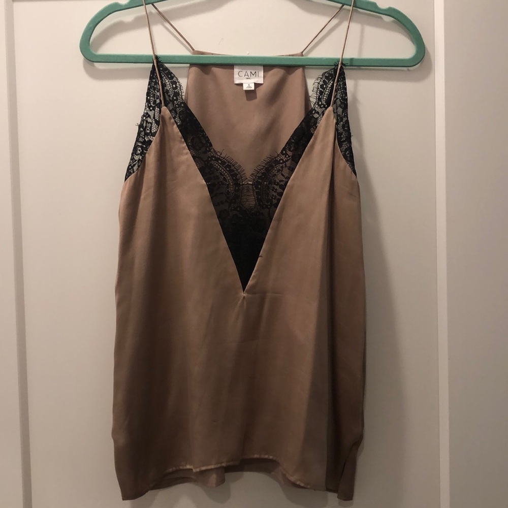 Anthropologie Channing Silk Cami in nude - Picture 4 of 9